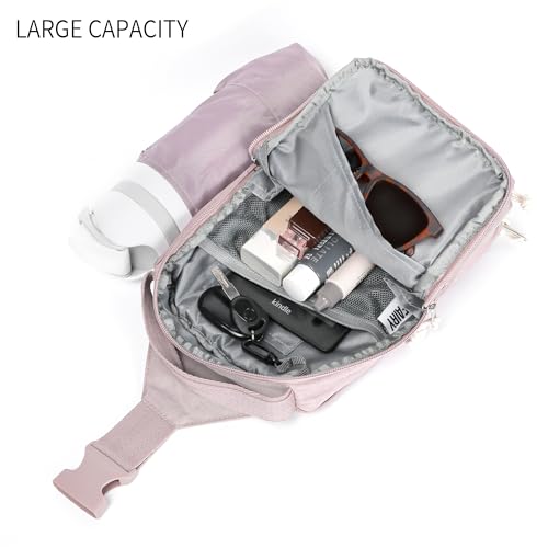 Image of FASTFAIRY Lightweight Waterproof Trendy Sling Bag: Nylon Crossbody Shoulder Purse - Traveler Commuter Women -Trip Vacation