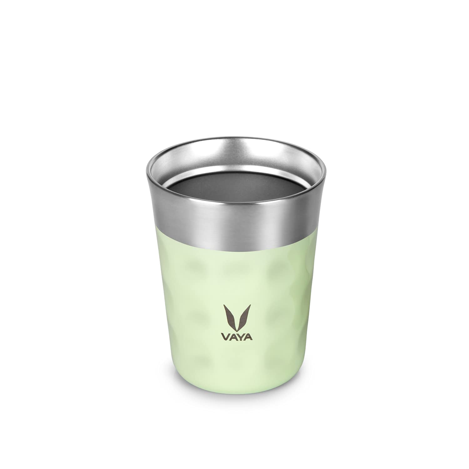 Vaya PopCup - Insulated Stainless Steel Tumbler, Keeps Tea Coffee Hot, 250ml, Winter Mint