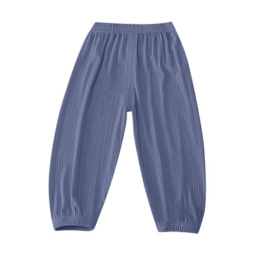 Boys Quick-Dry Sports Pants for Kids Lightweight Breathable Loose Fit Elastic Waist Cuffed Hem Perfect for