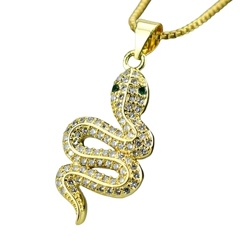 Collier serpent pendentif animal en cristal, le cadeau idéal pour homme et femme
