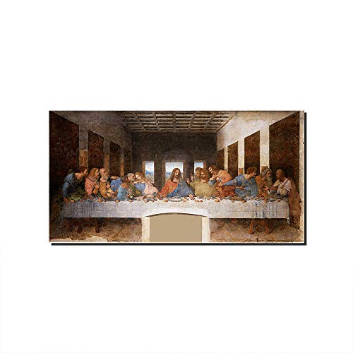 RGDFBG Tableau Decoration Murale La Cène De Léonard De Vinci Reproduction d'art Imprimée sur Toile Peinture pour Décorations D'Intérieur 30X40Cm X1 sans Cadre Cover