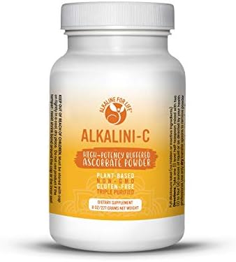 Alkalini-C | Tasty Plant Based Vitamin C| GMO Free| Potent Alkalizing Antioxidant| NOT Synthetic Ascorbic Acid|Organic Base