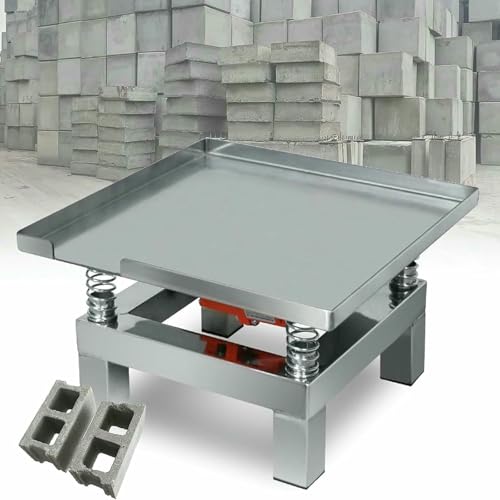 Plataforma vibratoria eléctrica para concreto, capacidad de carga 10 kg, mesa vibratoria de acero inoxidable, 35,5 x 35,5 x 22 cm miniatura 1
