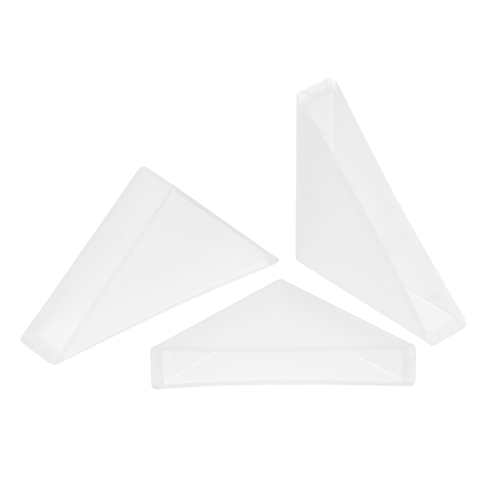 QUARKZMAN Eckenschutz Kantenschutz 8x50mm Dreiecksform Glas-Eckschützer Kissen 20 Stück Kunststoffeckschützer für Eckschutz von Glas, Spiegel, Fliesen, Weiß
