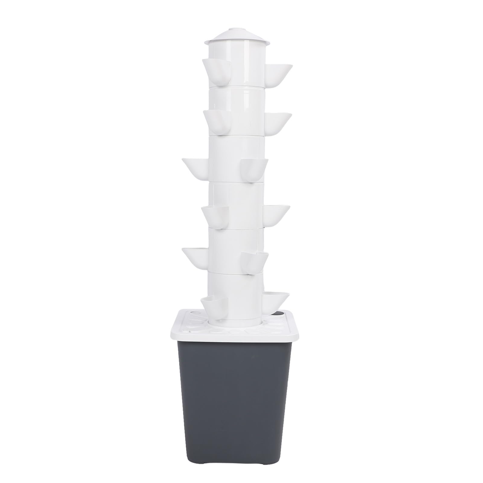 Cocoarm Vertikales Hydroponisches Anbausystem 18-Loch-Turm für (EU-Stecker)