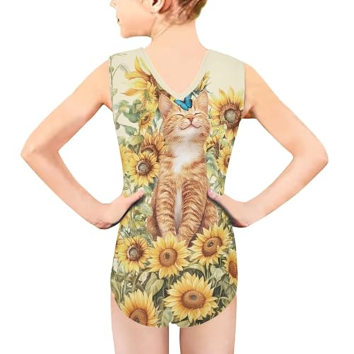 Image of Girls Swimsuit 3-14Y One Piece Swimwear Sleeveless Girls Bathing Suit