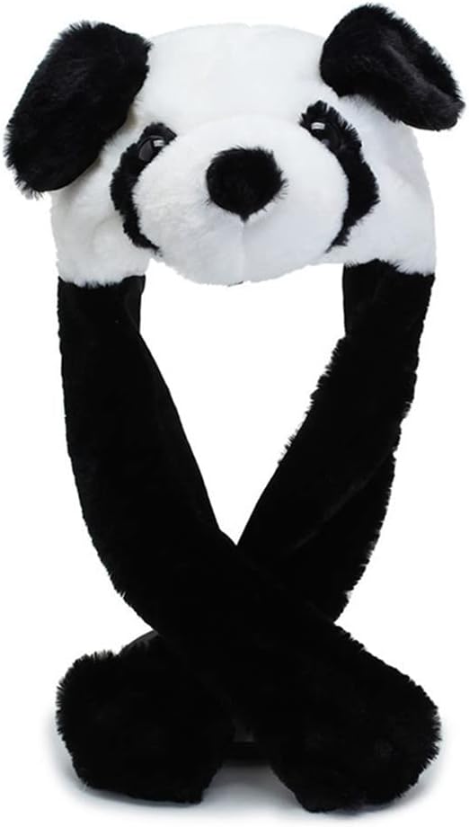 Fantasee Cute Bunny Hat Toys with Moving Ears Women's Funny Plush Rabbit Ear