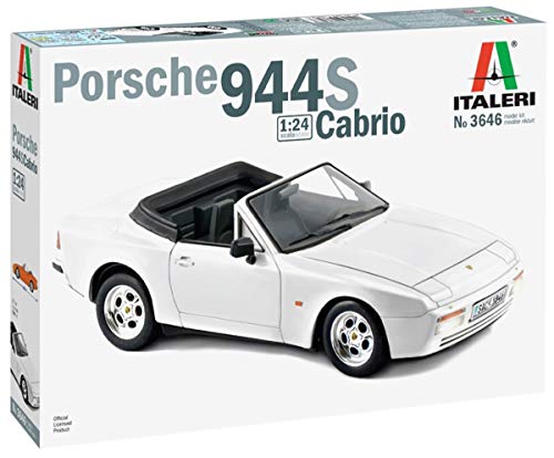 Italeri IT3646 510003646 0.0583333333333333 Porsche 944 S Cabrio-Modellbau, Bausatz, Standmodellbau, Basteln, Hobby…