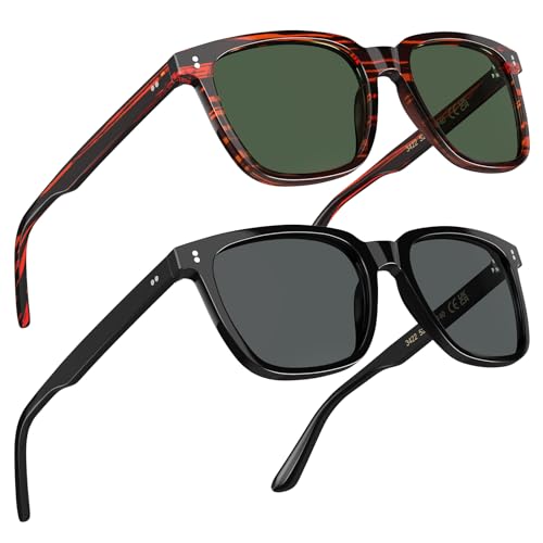 Image of STGATN Polarized Sunglasses for Men and Women, UV400 Protection Trendy Retro Sun Glasses for Driving Outdoor Hiking Fishing