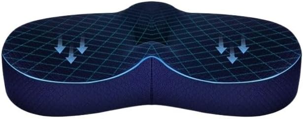 Miniatura 5 de Cojín de asiento Cojín de espuma viscoelástico para silla de Oficina, Cojín de protección para Glús, Hemorroides, para Invierno Asiento de espuma