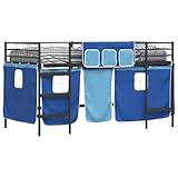 【Polyvalence et jeu】 Plus qu'un lieu de sommeil, ce lit loft réinvente la chambre d'un enfant en un terrain de jeu. Son design surélevé dégage de l'espace au sol, parfait pour des bureaux d'étude, des tapis de jeu ou le rangement des jouets. Avec les rideaux, on peut facilement créer un coin lecture ou un espace de création, soutenant l'imagination des enfants.
