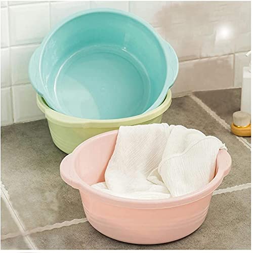 ALISSA 3Pcs Thickening Household Washbasin Plastic Bowl Multipurpose Basin Bowl Kitchen Washbasin Supplies