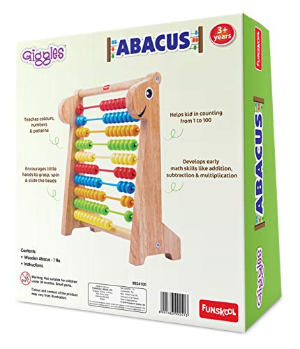 Giggles - Abacus, Multicolour Wooden Educational Toy, Early Math Skills, 3 Years & Above, Preschool Toys, Multicolor - Image 8 thumbnail