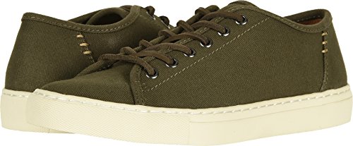 Frye Justin Low Lace Olive Canvas 10