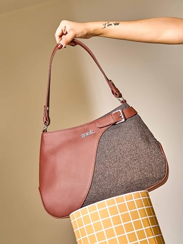 Image of ZOUK Ira Handbag | Stylish Women's Handbag | Luxury Shoulder Bag for Women | Trendy | Fancy Ladies Handbags | Small Purse for Events | Water-Resistant