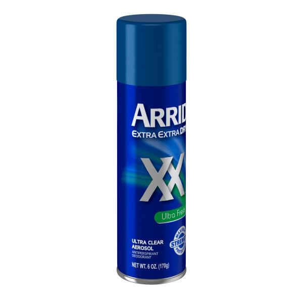 ARRID XX Ultra Clear Anti-Perspirant Deodorant Spray, Ultra Fresh, 6 Ounce (Pack of 3)