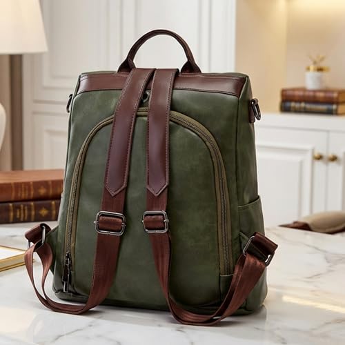Image of VISMIINTREND Leather Backpack Bags for Women | College Backpack Bags for Girls | Ladies Purse Handbag | Gift for Woman