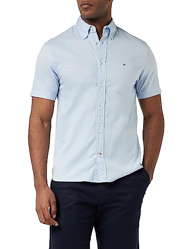 Tommy Hilfiger Herren Hemd Freizeithemd, Blau (Calm Blue), 3XL
