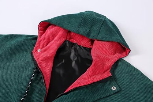 Image of SANGTREE Men's Casual Corduroy Jacket Lightweight Zip Up Vintage Jacket Outerwear