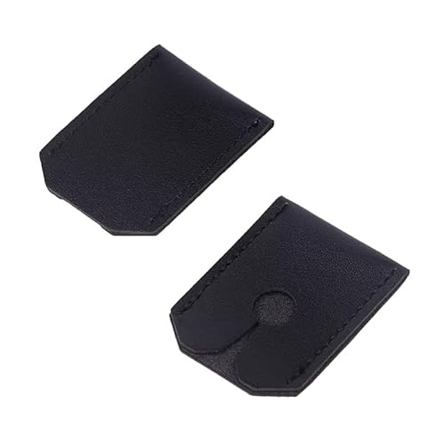 TorSor 2 Pack Safety Razor Cover Head Blades Protective Case PU Leather Sleeve Storage Sheath Travel Carrying Protector for King C. Gillette Merkur VIKINGS Double Edge Safety Razors with Long Handle