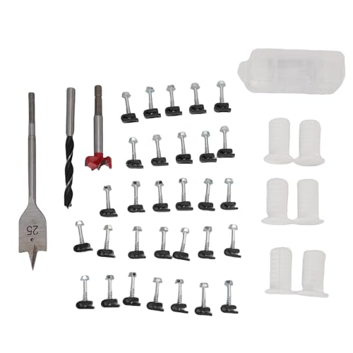 Cable Clips and Grommet Kit, Cord Management System Silicone Wall Routing Pass Through, Wire Seals Hole for RV Mobile Home with 6 Grommets (White)