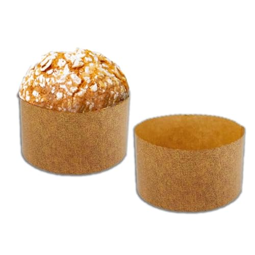 Pastry Chef's Boutique Thin Panettone Paper Pan Mold (Thin Paper - Small 500gr) - Pack of 12