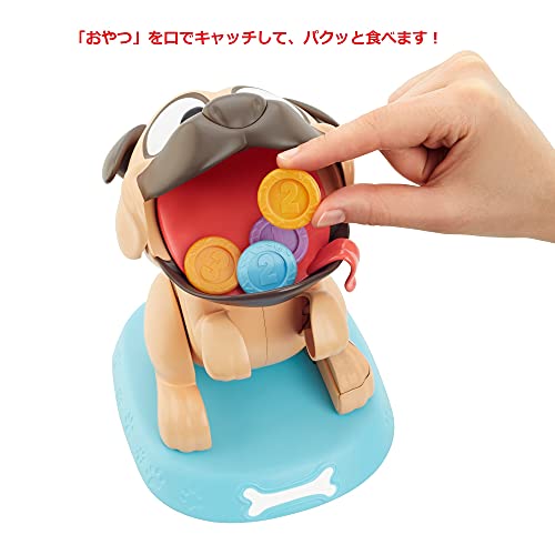 Mattel Games GND65 - Puglicious Spiel für Kinder, Stapelspiel mit Hundeleckerlis für das hungrige Hündchen, Geschenk für Kinder ab 5 Jahren