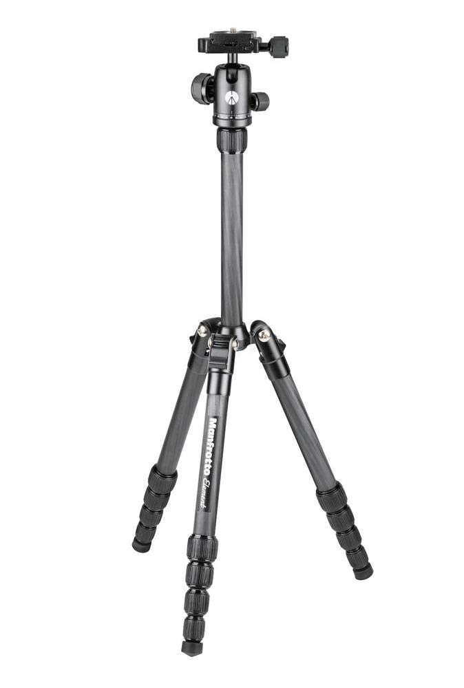 Manfrotto MKELES5CF-BH Element Traveller Treppiede in Carbonio, Piccolo, Nero
