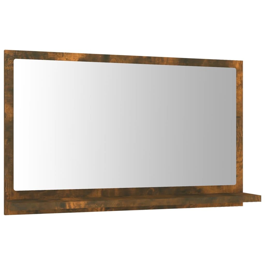 vidaXL Bathroom Mirror - Smoked Oak - 37 x 60 cm - Brown