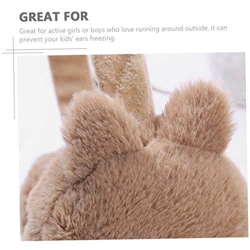 Comfortable Bunny Ears Earmuff for Cute Foldable Winter Ear Warmers for Outdoor Activities Durable Ear Muffs for Studying Shopping Skiing and More4