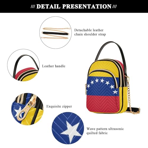 Image of Patriot Flag Cell Phone Purse Crossbody Handbag Durable Shoulder Bag Sturdy Travel Pouch