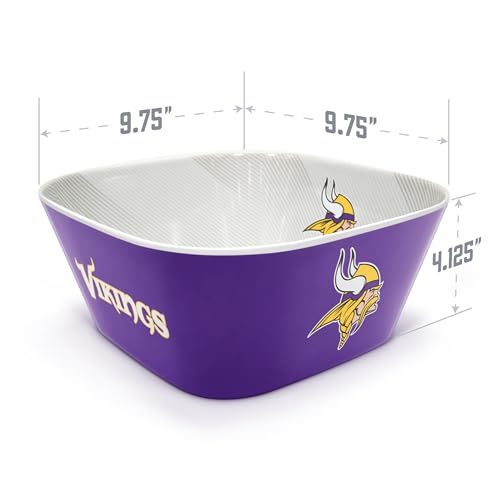 Image of YouTheFan NFL Minnesota Vikings Large Party Bowl