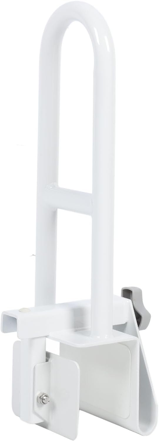 Bathtub Safety Rail, Medical Adjustable Tub Grab Bar Handle Clamp Safety Handrail Support for Seniors and Elderly, No Punching Assistance Bathtub Handle Clamp Bathtub Grab Rail