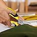 BoFuYuan Utility Scissors Heavy Duty: sharp Scissors All Purpose heavy duty, Easy Cutting Carpet, Cardboard, Wires, Leather, Fabric（8'' Yellow）