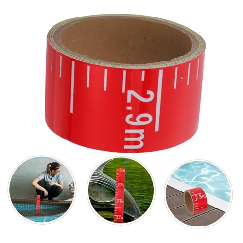 Pegatinas medidoras de agua Gatuida rojas de PVC autoadhesivo 7