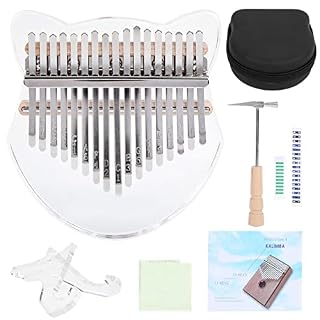 Pwshymi Instrument de Musique Kalimba Transparent Exquis pour Les Adultes pour Le hautbois débutant(Transparent) - Les Beatles, Paul McCartney, John Lennon, RIngo Starr, George Harrison Pwshymi Instrument de Musique Kalimba Transparent Exquis pour Les Adultes pour Le hautbois débutant(Transparent) – Image 4