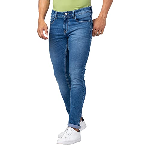 Image of Spykar Men's Slim Fit Low Rise Casual Jeans