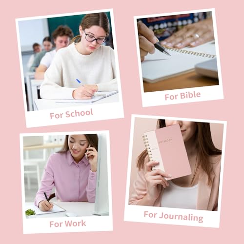 Image of Spiral Notebook-5.75 inch x 8.125 inch College Ruled Journal with Inner Pockets and 160 Pages,PU Leather Cover Business Journal, Twin-Wire Binding Notebook Perfect for Office & Home School Supplies 2 pack NavyBlue /Green