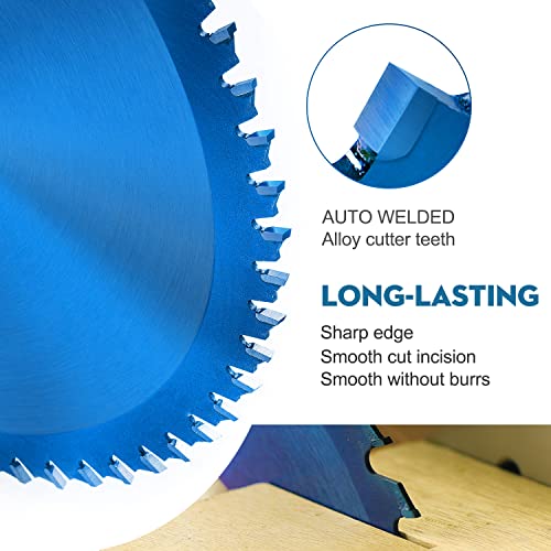 5 Pack Circular Saw Blade Set 3-3/8-Inch 30T Wood Cutting Blade With 3/8''(10Mm) Arbor Nano Blue Coated Carbide Tipped Cutting Disc For Woodworking Tool #TOP3