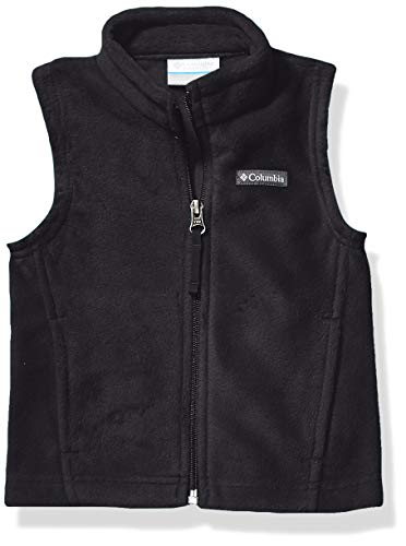 Columbia Boys Steens Mt Fleece Vest, Black, Large