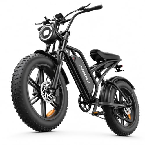 Askmy Fat Tire Electric Mountain Bike, All Terrains Electric Bicycles, 1500W Peak Motor Dirt E-Bike...