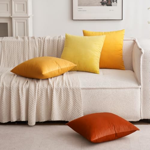 Image of MIULEE Velvet Throw Pillow Covers 12x20 Inch, Pack of 2 - Burnt Orange, Soft Solid Lumbar Decorative Pillow Covers Modern Luxury Home Decor for Chair Couch Sofa Bedroom Livingroom