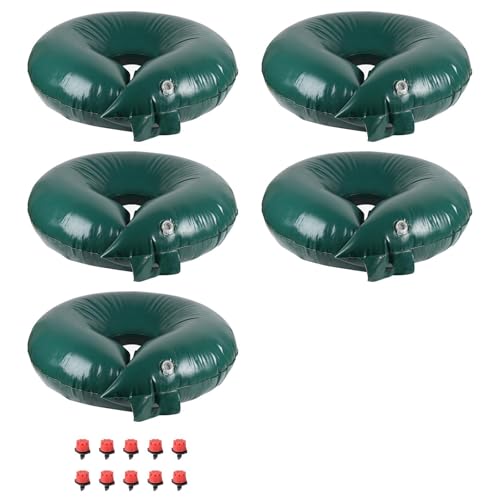LALAGO 5 Stück Bewässerungsring Automatische Bewässerungsbeutel 56 L Baumbad Bewässerungssack PVC robust & UV stabil Wassersack für Bäume Bewässerung von Obstbäumen- Bewässerung 6 Stunden