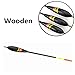 GO-CHUNRIQIN 3Pcs Wooden Fishing Float，CRQ Durable Bobbers Balsa Spring Bobbers Oval Stick Floats Slip Bobbers for Crappie Panfish Walleyes 3Pcs 1.5+6g 1.5+5g 1.5+4g