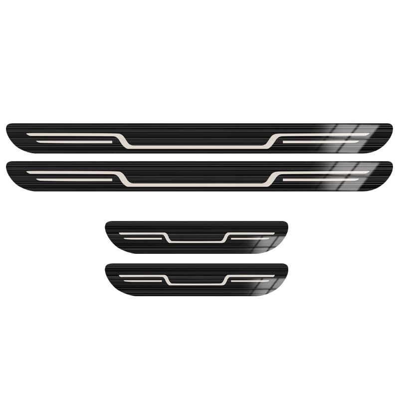 Protecteurs De Seuil De Porte En Fibre Carbone Pour Kia GT LINE - Lot De 4 Plaques Autocollantes De Protection