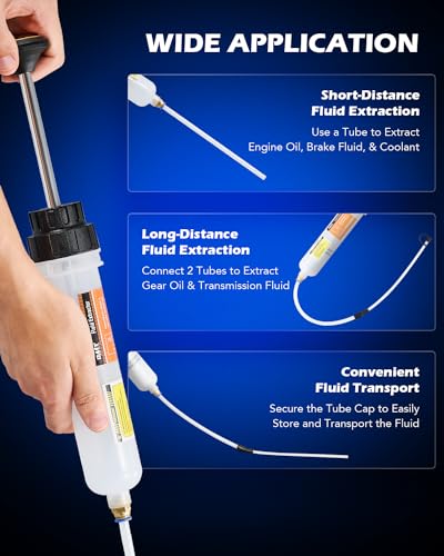 image for Orion Motor Tech 200mL Manual Fluid Extractor and Filler, Syringe Styl