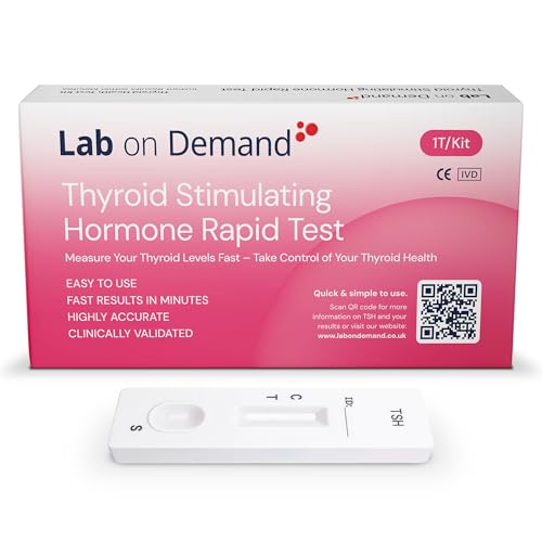Lab on Demand Thyroid Stimulating Hormone Rapid Test Kit 1T Pack - Safe, Accurate, Clinically Validated and CE-Certified Thyroid Test Kit at Home, Instant Results in Minutes