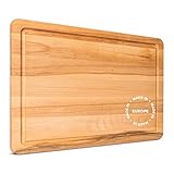 KochFlair® Schneidebrett Buchenholz | Holzschneidebrett mit Saftrille | Küchenbrett aus Holz | Holzbrett | Antibakteriell | Ideal für Fleisch und Gemüse | 40x30x1,5 cm