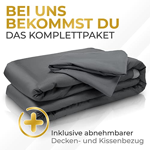 Leroo Gewichtsdecke 135×200 cm mit 8 kg – ÖkoTex zertifiziert
