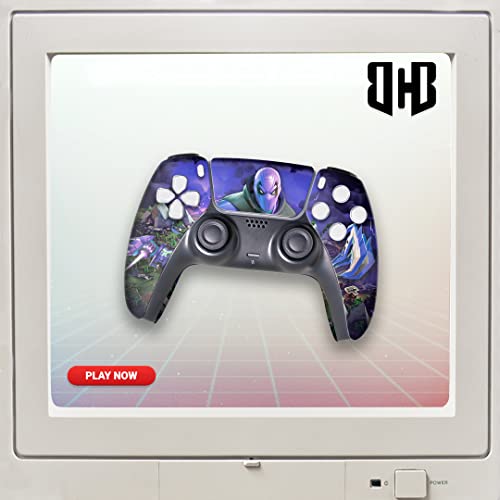 Image of Prowler Fortnight Custom PS-5 Controller Wireless compatible with Play-Station 5 Console by BCB Controllers | Proudly Customized in USA with Permanent HYDRO-DIP Printing (NOT JUST A SKIN) (MODDED)